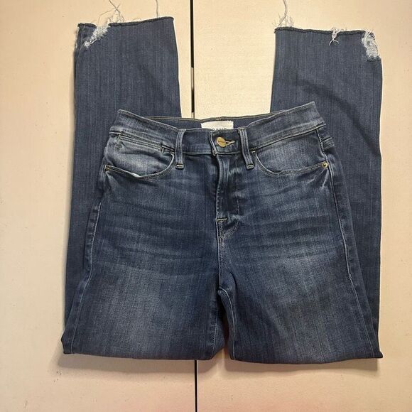 Frame le high straight 25 raw hem - Picture 1 of 7